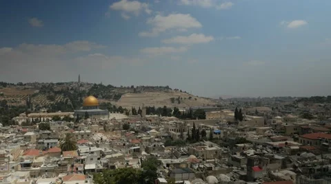 Jerusalem 4K Old city Panoramic view 1 25P Video stock 40852703