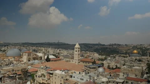 Jerusalem 4K Old city Panoramic wide view1 25P Stock Footage 40901683