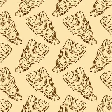 Jerusalem artichoke hand drawing pattern seamless. root vegetable background Stock Illustration