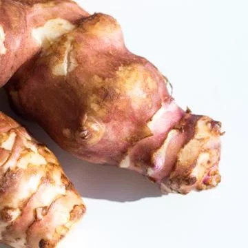 Jerusalem artichokes close up Fotos de archivo