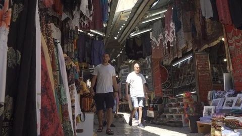 Jerusalem bazar Video stock 113875767