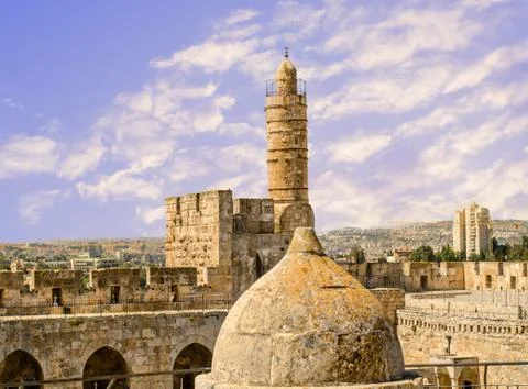 The Jerusalem Citadel Foto stock