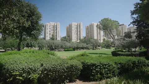 Jerusalem city Saker Park visuals during day Stock-Footage 318080033