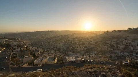 Jerusalem City Sunset Timelapse 動画素材 88418353