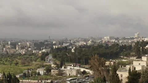 Jerusalem City Time Lapse 库存影片 9084738