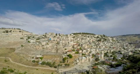 Jerusalem city view timelapse Stock Footage 45438037
