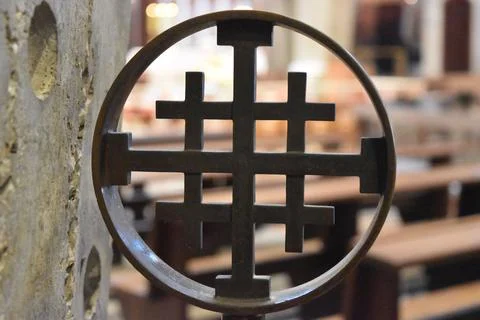 Jerusalem cross Foto stock