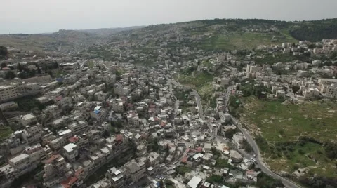 Jerusalem - Dereh HaShiloah; Silwan; Abu Tor 스톡 동영상 64201172
