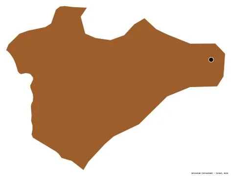 Jerusalem, district of Israel, on white. Pattern Stock Illustration