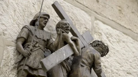 Jerusalem - Via Dolorosa Stock Footage 245370859