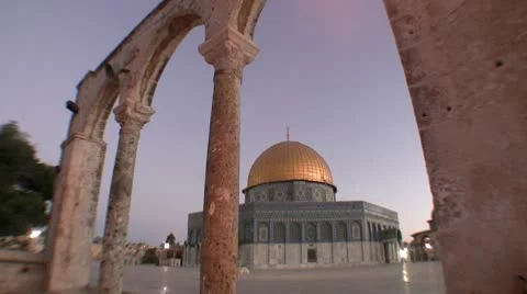 Jerusalem - Dome of the Rock Stock Footage 10775507