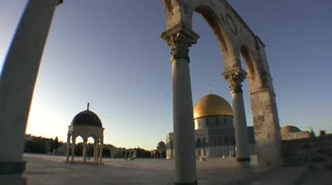 Jerusalem - Dome of the Rock Stock Footage 10785761