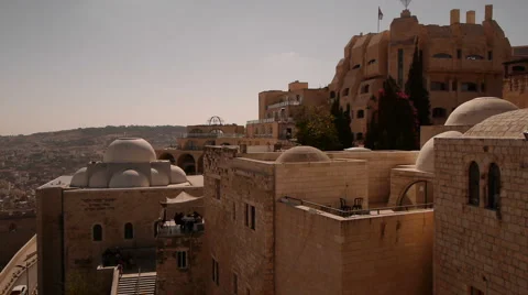 Jerusalem east pan P1 스톡 동영상 927014