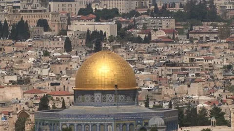 Jerusalem golden dome Stockbeeldmateriaal 11429154