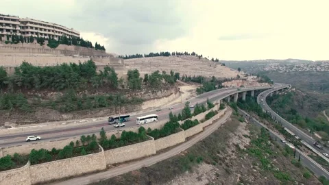 Jerusalem Intersection  Stock Footage 143143421