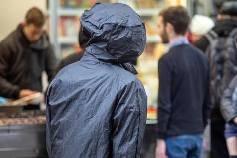 Jerusalem Israe View of unidentified people shopping at Mahane Yehuda market in Stock Photos