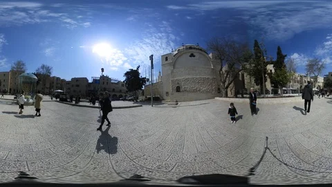 Jerusalem, Israel VR360 Stock Footage 128951747