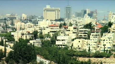 Jerusalem landscape 4 Stock Footage 607727