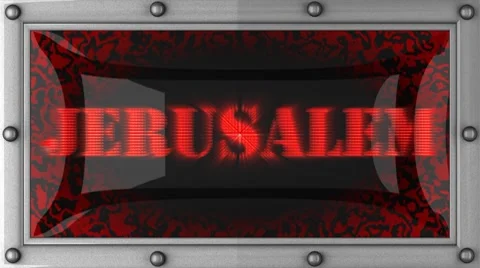 Jerusalem on led Stockbeeldmateriaal 8759920