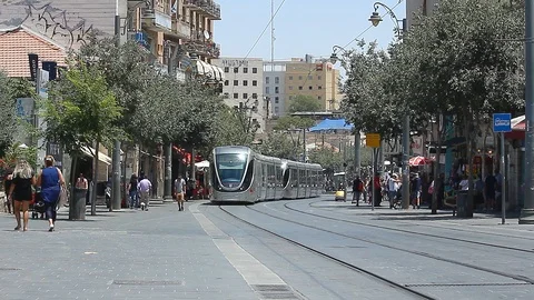 Jerusalem light rail Vidéo 92035959