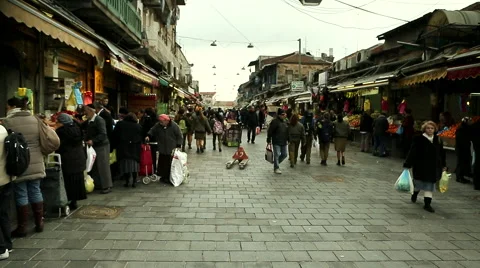 Jerusalem Market 1 Stock Footage 49698525