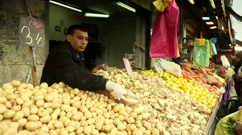 Jerusalem Market 2 Stock Footage 49699048