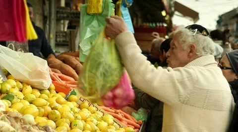 Jerusalem Market 3 Stock Footage 49699050