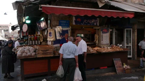 Jerusalem market P1 스톡 동영상 926403