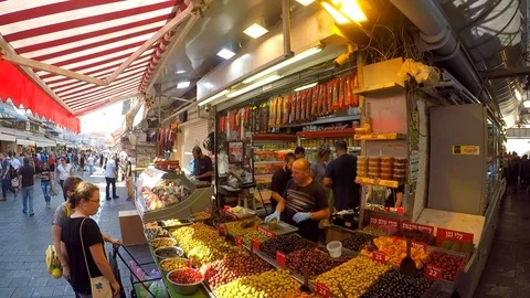 Jerusalem Market Strole Stock Footage 101274603