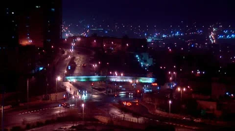 Jerusalem night 2 Stock Footage 10840276