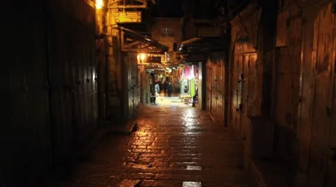Jerusalem Night HD 2 Stock Footage 10731068