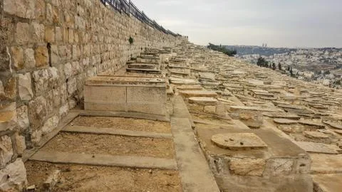 Jerusalem old cemetery Foto stock