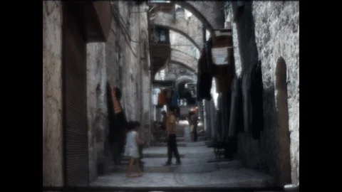 Jerusalem Old City 1969 Stock Footage 114622649