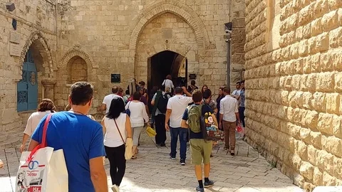 Jerusalem old city Stock Footage 97137578