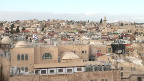 Jerusalem Old Cityscape Stock Footage 234297568