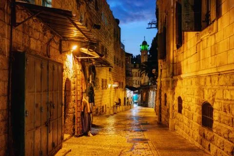 Jerusalem Old Town Stock Photos