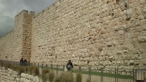 Jerusalem old wall Video stock 86295476
