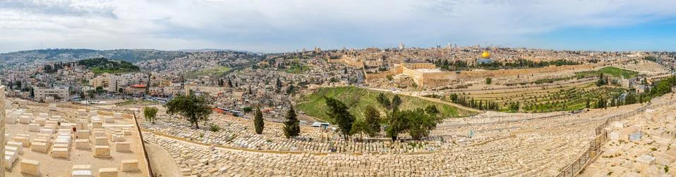 Jerusalem panorama Stock Photos
