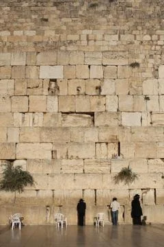 Jerusalem prayers at the Western Wall Stock Photos