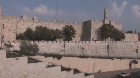 Jerusalem road 2 Stock Footage 5479107