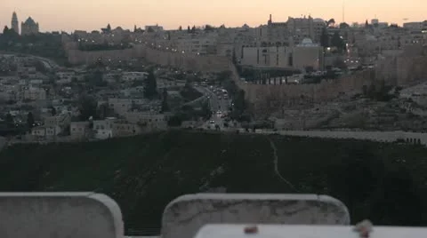 Jerusalem Road Slider Shot Stock Footage 11960563