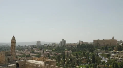 Jerusalem - Skyline - 30P - UHD 4K Stock Footage 43160253