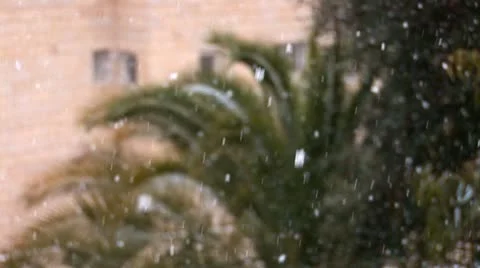 Jerusalem snow   2 Stock Footage 10828305