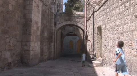 Jerusalem street 2 Stock Footage 8911681