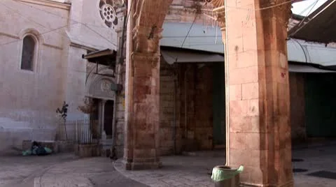Jerusalem street 4 Stock Footage 8911679