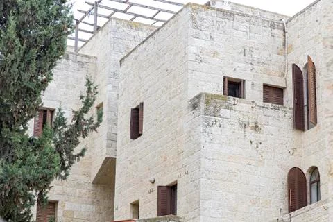 Jerusalem street in the old city . Stock Photos