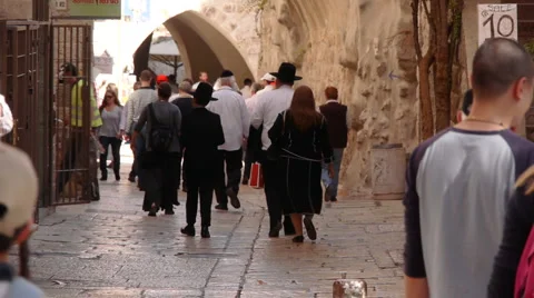 Jerusalem street P1 Stock Footage 921349