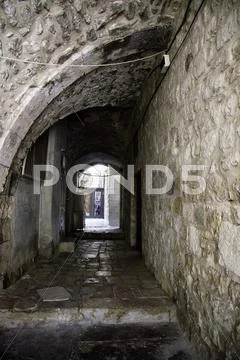 Jerusalem street travel on holy land Stock Photos