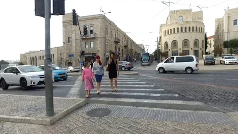 Jerusalem Streets Time Lapse 1 Stock Footage 78716035