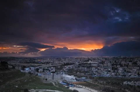 Jerusalem sunset Stock Photos